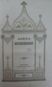 Zdjęcie nr 2 okładki  Alleluja. Rocznik religijny 1842.