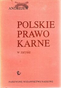 Miniatura okładki Andrejew Igor Polskie prawo karne w zarysie.