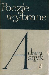 Miniatura okładki Asnyk Adam Poezje wybrane.