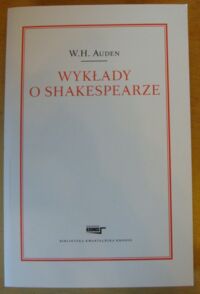 Miniatura okładki Auden W. H. Wykłady o Shakespearze.