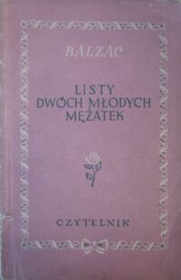 Miniatura okładki Balzac Listy dwóch młodych mężatek.