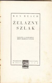 Miniatura okładki Beach Rex /przeł.z ang. Jerzy-marjusz Taylor/ Żelazny szlak.