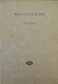 Miniatura okładki Białoszewski Miron Wiersze. /Biblioteka Poetów/