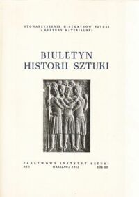 Miniatura okładki  Biuletyn Historii Sztuki. Rok XIV Nr 1.