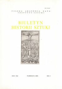 Miniatura okładki  Biuletyn Historii Sztuki. Rok XLI, nr 2.