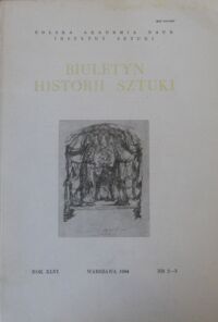 Miniatura okładki  Biuletyn Historii Sztuki. Rok XLVI, nr 2-3.