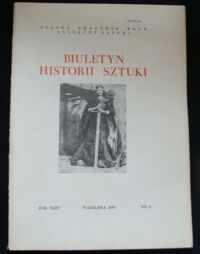 Miniatura okładki  Biuletyn Historii Sztuki.
Rok XLII. Nr 2.