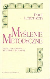 Miniatura okładki Blandzi Seweryn /wybór i wprowadzenie/ Myślenie metodyczne.