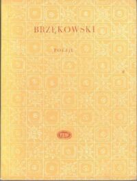 Miniatura okładki Brzękowski Jan Wybór poezji. /Biblioteka Poetów/