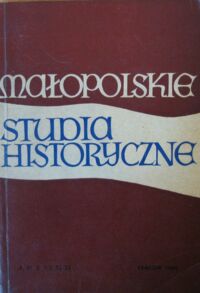 Miniatura okładki Buszko Józef /red./ Małopolskie studia historyczne.