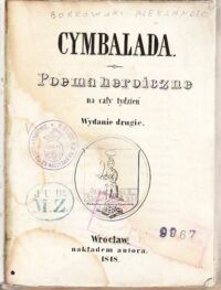 Miniatura okładki  Cymbalada. Poema heroiczne na cały tydzień.