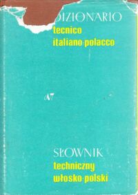 Miniatura okładki Czerni Sergiusz Słownik techniczny włosko-polski.