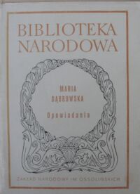 Miniatura okładki Dąbrowska Maria Opowiadania. /Seria I. Nr 208/