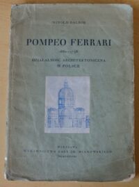 Miniatura okładki Dalbor Witold Pompeo Ferrari ok. 1660-1736. Działalność architektoniczna w Polsce.