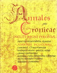 Miniatura okładki Długosz Jan /Dlugossii Joannis/. Annales seu Cronicae incliti Regni Poloniae. Liber decimus et Liber undecimus 1406-1412. 