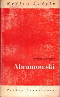 Miniatura okładki Dobrzyska Urszula Abramowski. /Myśli i Ludzie/