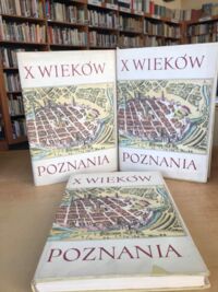 Miniatura okładki  Dziesięć wieków Poznania. Tom I-III.    T.I. Dzieje społeczno-gospodarcze. T.II. Kultura umysłowa, literatura, teatr i muzyka.T.III. Sztuki plastyczne.