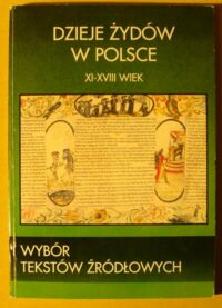 Miniatura okładki Fijałkowski Paweł Dzieje Żydów w Polsce. Wybór tekstów źródłowych XI-XVIII wiek.