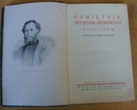 Zdjęcie nr 2 okładki Frejlich Józef /wydał/ Pamiętnik Mierosławskiego (181-1863).