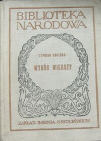 Miniatura okładki Godebski Cyprian /oprac. Z. Kubikowski/ Wybór wierszy. /Seria I. Nr 161/