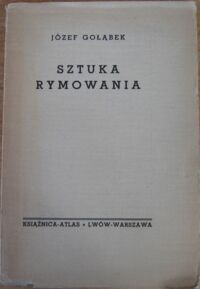 Miniatura okładki Gołąbek Józef "Sztuka rymowania."