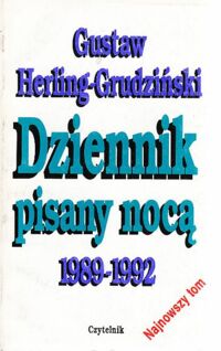 Miniatura okładki Herling-Grudziński Gustaw Dziennik pisany nocą 1989-1992.