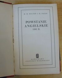 Zdjęcie nr 2 okładki Hilton R. H., Fagan H. Powstanie angielskie 1381 r.