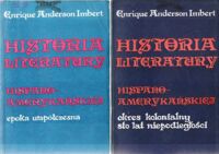 Miniatura okładki Imbert Enrique Anderson Historia literatury hispano-amerykańskiej. T.I/II. T.I: Okres kolonialny. Sto lat niepodległości. T.II: Epoka współczesna.