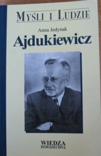 Miniatura okładki Jedynak Anna Ajdukiewicz. /Myśli i ludzie/