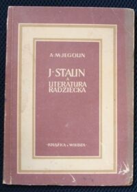 Miniatura okładki Jegolin A. M. J.Stalin a literatura radziecka.