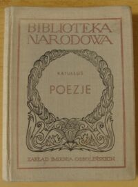 Miniatura okładki Katullus Poezje. /Seria II. Nr 105/