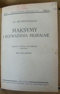 Zdjęcie nr 5 okładki Kochanowski J., Niemcewicz J., Brodziński K., La Rochefoucauld Treny. /Seria I. Nr 1/. Powrót posła. /Seria I. Nr 4/. O klasyczności i romantyczności tudzież o duchu poezji polskiej. /Seria I. Nr 10/. Maksymy i rozważania moralne. /Seria II. Nr 38/