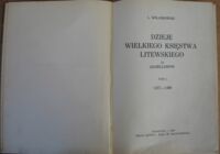 Miniatura okładki Kolankowski L. Dzieje Wielkiego Księstwa Litewskiego za Jagiellonów. Tom I 1377-1499. 