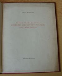 Zdjęcie nr 2 okładki Korpała Józef Dzieje Drugiej Edycji Historji Literatury Polskiej Bentkowskiego. /Odbitka z "Silva Rerum" IV, 129/