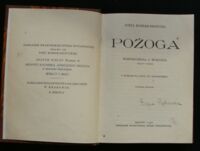 Zdjęcie nr 2 okładki Kossak-Szczucka Zofja /przedm. S. Estreicher/ Pożoga. Wspomnienia z Wołynia 1917-1919.