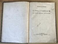 Miniatura okładki Kotarbiński Tadeusz Utylitaryzm w etyce Milla i Spencera.