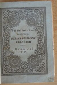 Zdjęcie nr 2 okładki Krasicki Ignacy Dzieła. Tomik IX. Życia zacnych mężów z Plutarcha. /Biblioteka Kieszonkowa Klassyków Polskich/