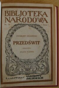 Zdjęcie nr 2 okładki Krasiński Zygmunt Przedświt. /Seria I. Nr 18/