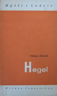 Miniatura okładki Kroński Tadeusz Hegel. /Myśli i Ludzie/