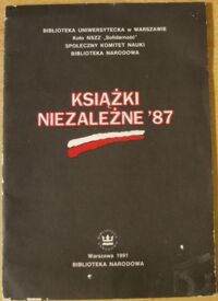 Miniatura okładki  Książki niezależne 87.