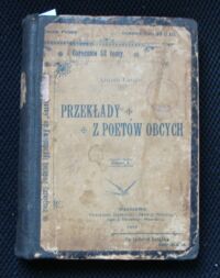 Miniatura okładki Lange Antoni Przekłady z poetów obcych. Część I-II w I vol.