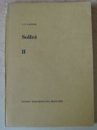 Miniatura okładki Lasocki Józef Karol Solfeż II. Ćwiczenia 1-, 2-, 3-, i 4-głosowe.