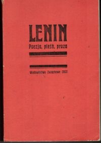 Miniatura okładki Lenin Poezja, pieśni, proza. Materiały repertuarowe w wyborze Stanisława Klonowskiego.