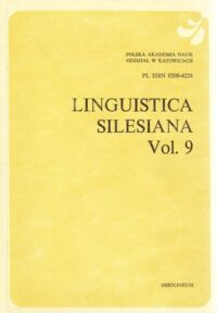 Miniatura okładki  Linguistica Silesiana. Vol. 9.