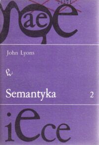 Zdjęcie nr 1 okładki Lyons John Semantyka. Tom 2.