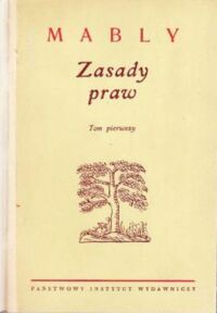 Miniatura okładki Mably Zasady praw. Tom I/II.