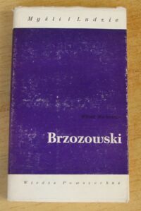 Miniatura okładki Mackiewicz Witold Brzozowski. /Myśli i Ludzie/