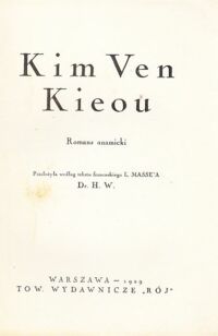 Miniatura okładki Masse'a L.  /przekł./ Kim Ven Kieou.