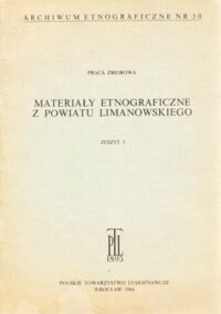 Miniatura okładki  Materiały etnograficzne z powiatu limanowskiego. Z.3