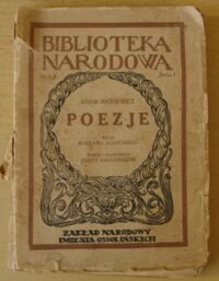 Miniatura okładki Mickiewicz Adam Poezje. Tom pierwszy. /Seria I. Nr 6/